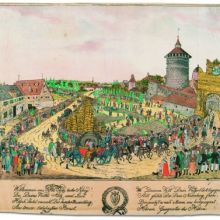 Empfang des Königs in Nürnberg, „Willkommen uns Max Joseph! bester König ...“, am 4. Juni 1823