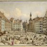 Kornmarkt auf dem Münchner Schrannenplatz (Marienplatz), 1836