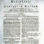 „Gesetzblatt für das Königreich Baiern“ (1822)