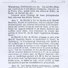 Pariser Konvention zwischen Bayern und Österreich, 3. Juni 1814, französischer Text (Transkription), Seite 2