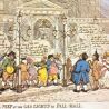 Karikatur auf die erste öffentliche Vorstellung der Gasbeleuchtung 1807