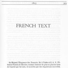 Vertrag von Brünn vom 10. Dezember 1805, französischer Text (Transkription), Seite 1