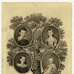 Postkarte „Prinzregent Luitpold und seine drei älteren Geschwister“