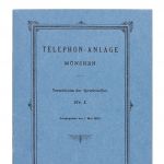 Erstes Telefonbuch der Stadt München (1883)