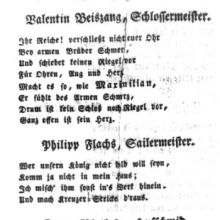 „Kleines Bürgerfest bey Annahme der Königs-Würde unsers allgeliebten Maximilian des Ersten, gefeyert von einem baierischen Landstädtchen“ (um 1806), Seite 4