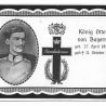 Postkarte „Landestrauer“ zum Tode von König Otto I.
