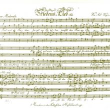 Friedenslied, gedichtet zum Frieden von Pressburg (1805/06)