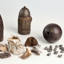 Geschosse, Granaten und Kugeln aus den Kriegen von 1866 und 1870/71