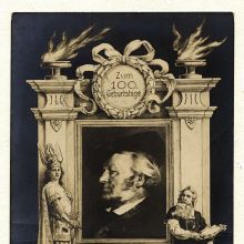 Jubiläumspostkarte zum 100. Geburtstag von Richard Wagner 1913