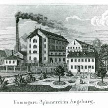 „Kammgarn Spinnerei in Augsburg“ (nach 1845)