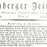 „Bamberger Zeitung“ vom 6. Januar 1806