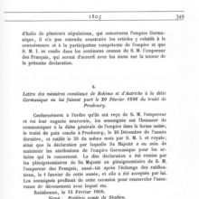 Friede von Pressburg vom 26. Dezember 1805, französischer Text, Seite 9