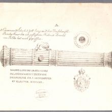 Abbildungen der bayerischen Kanonen, die am 2. Januar 1806 aus Wien nach München zurückgebracht wurden, 06