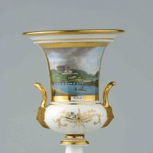 Pokal mit Ansicht der Walhalla (um 1840)