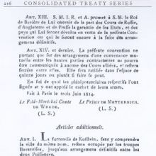 Pariser Konvention zwischen Bayern und Österreich, 3. Juni 1814, französischer Text (Transkription), Seite 5
