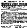 Die Königserhebung als Nachricht in der „Augsburgischen Ordinari Postzeitung“ (1806)