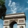 Arc de Triomphe, Triumphbogen in Paris, im Zentrum des Place de l'Étoile