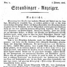 Feierliche Verlesung der Königsproklamation in Straubing am 5. Januar 1806