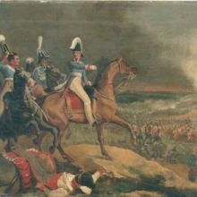 Kronprinz Ludwig in der Schlacht von Abensberg am 20. April 1809