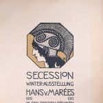 Plakat der Münchner Secession zur „Winter-Ausstellung Hans v. Marées“ 1907/1908