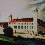 Kloster Azlburg der Elisabethinen in Straubing (um 1870)